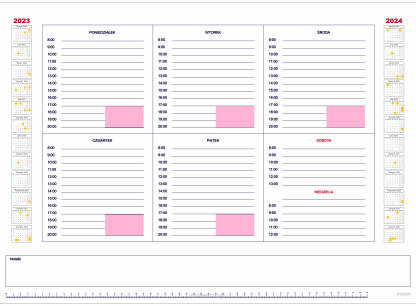 Kalendarze podkłady na biurko