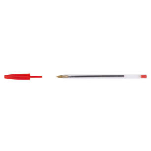 Długopis D.rect jednorazowy (typ BIC)- CITI czerwony